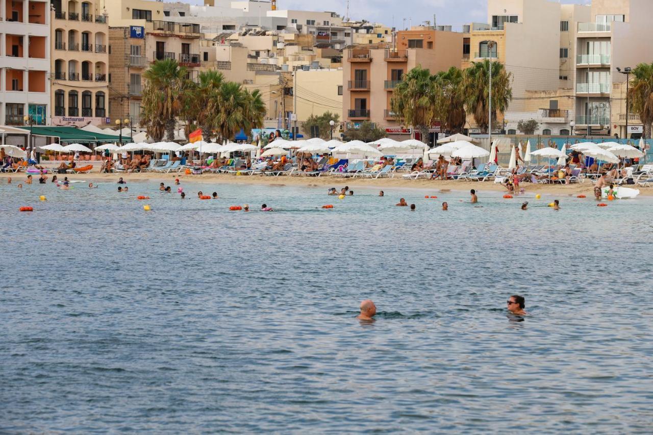 Gem Beachfront Apt With Amazing Bay And Sea Views Birżebbuġa Eksteriør bilde